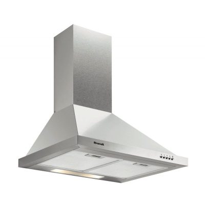 Hotte décorative 604m³/h BRANDT 60cm, AD 1006 X
