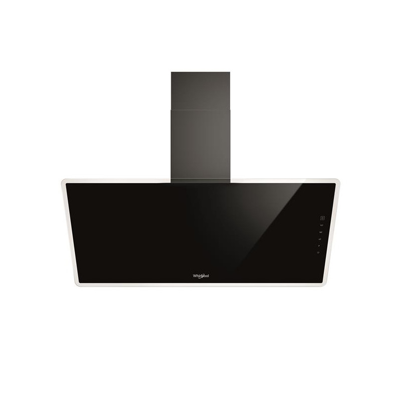 Hotte, Verticale 90 cm, Noir, min/max/B 290/580/660 m3/h, niveau son. m WHIRLPOOL - WHVF93FLTK