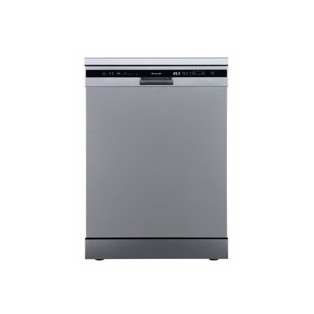 Lave-vaisselle pose libre BRANDT DWF147DS - 14 couverts - L60cm - 47dB - Blanc