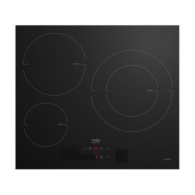 Table a Induction BEKO HII63405MT - 3 plaques de cuisson - Noir
